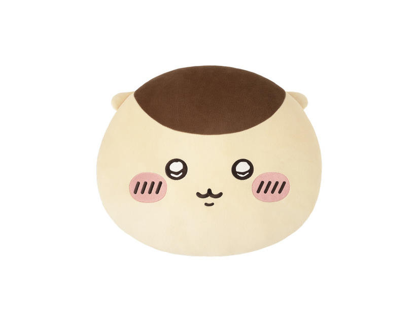 「ちいかわ くりまんじゅうだらけくじ」C賞：フェイスクッション 全2種©nagano