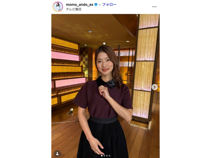 安藤萌々アナInstagramより