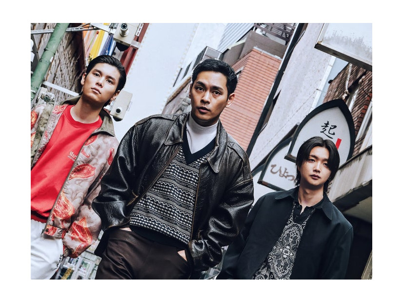 （左から）萩原利久、柳楽優弥、JUNON「RYUJI 竜二」（C）2026「RYUJI」製作委員会