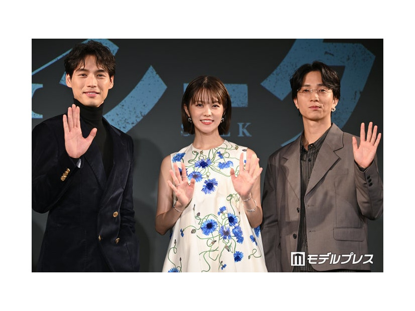 「ハイド＆シーク 0秒前の彼女」視聴者体験型試写会に出席した福士蒼汰、志田彩良、田中樹（C）モデルプレス