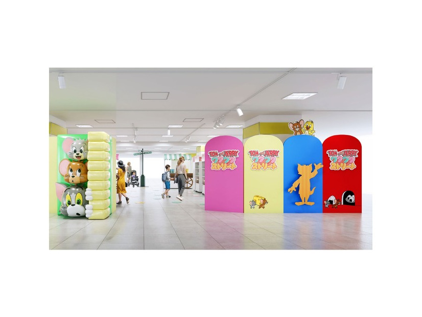 展示概要（一例）※イメージ／「TOM and JERRYワクワクストリートin横浜」