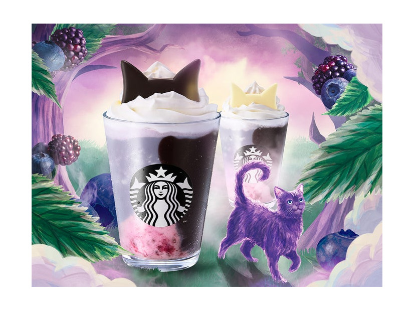 ブラックベリー ヨーグルト フラペチーノ（R）（提供写真）