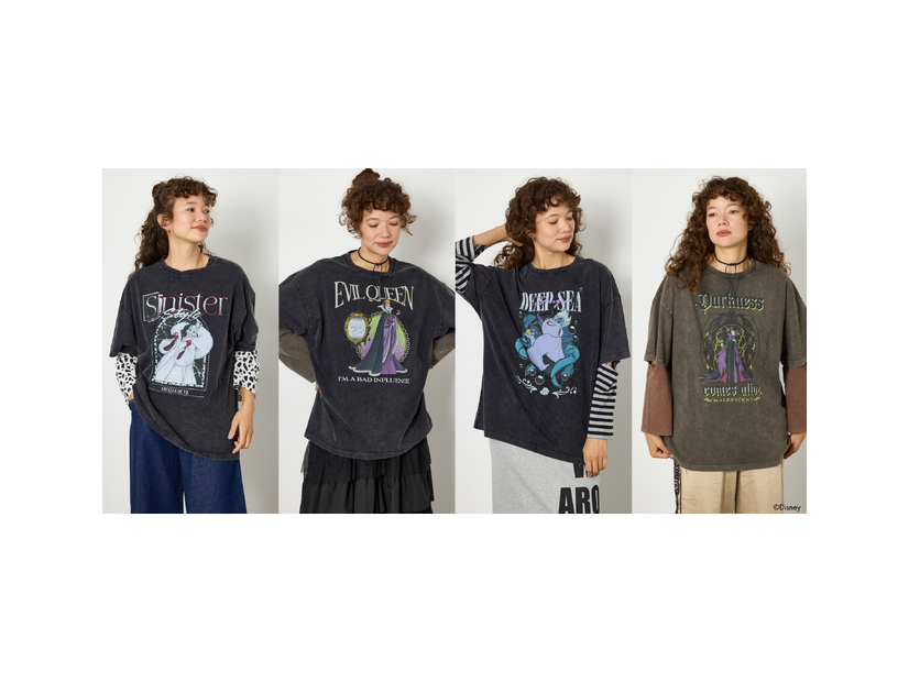 (VILLAINS)レイヤードTシャツ　￥6,380 (C)Disney