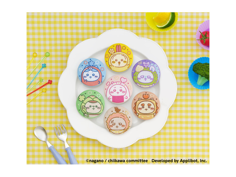 ちいかわぽけっと お弁当なトレーディング刺繍缶バッジ（全7種）単品 385円  / BOX 2,695円（税込）※ランダム