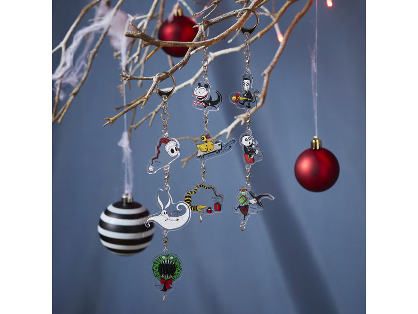3連アクリルキーホルダー「ナイトメアー・ビフォア・クリスマス」1,890円© Disney