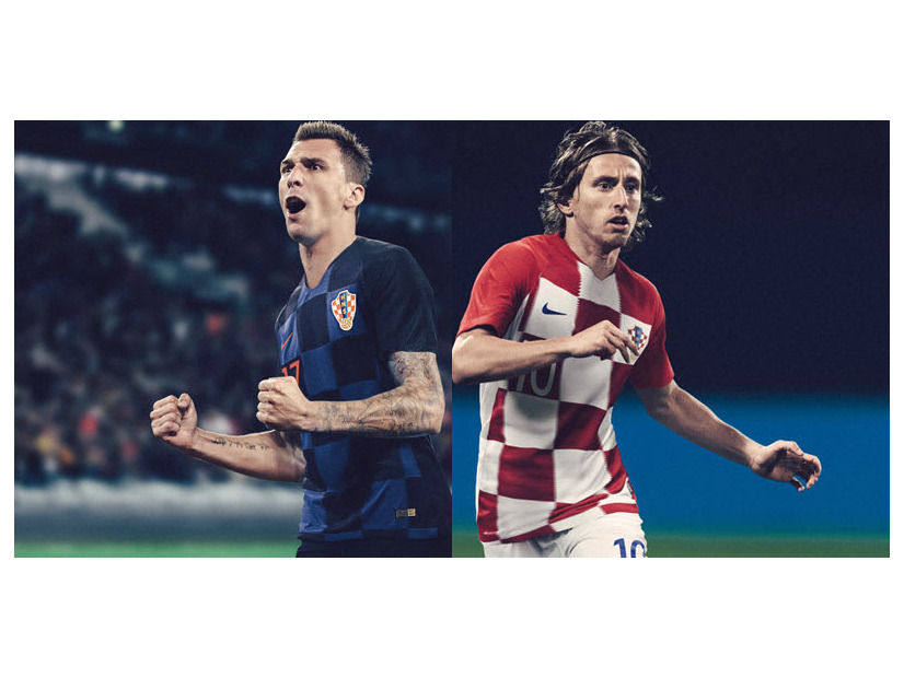 クロアチア代表、ロシアW杯に向けたチェック柄の新ユニフォームを発表！