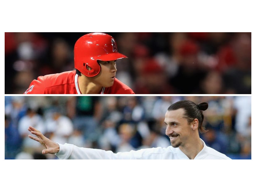 大谷とイブラヒモヴィッチ、いっしょにLAのスポーツ界を席巻してた！