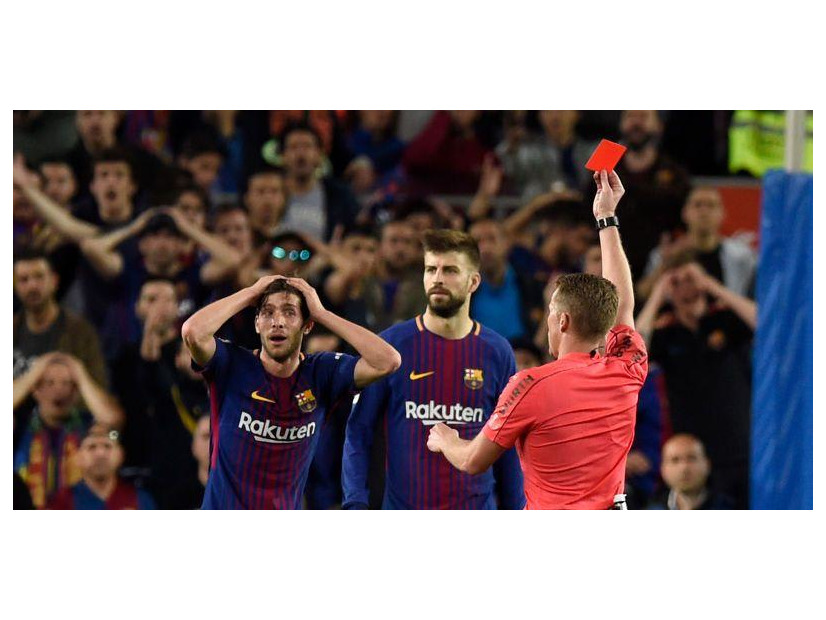 セルジ・ロベルト、4試合の出場停止に…来季スーペルコパも欠場