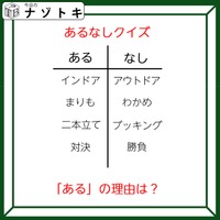 あるなしクイズです！「インドアにあってアウトドアにない」のはなんだろう？ある側の一字一字に注目です【難易度LV３.・中辛】