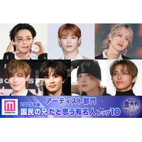 【アーティスト部門】2025年版「国民の兄」決定 トップ10発表【モデルプレス国民的推しランキング】