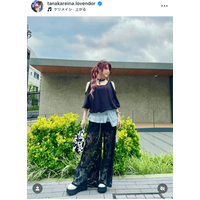 田中れいな、肌見せが夏っぽい巻きスカート×パンツコーデに「何着ても似合う」「おしゃれで素敵」の声