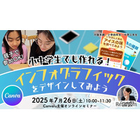 【夏休み2025】Canvaでアイデアをデザイン…小中学生向けセミナー7/26
