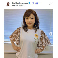 ハイヒール・モモコ、ドジャースユニ着た次男を顔出し「おばちゃん2人のお世話を頑張ってくれました」