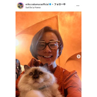 中村江里子アナ、ミラノ新居の壁色チェンジ「センス抜群」「こだわりすごい」の声
