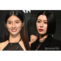 土屋太鳳、背中ざっくりドレス姿披露 三吉彩花は透けタイツから美脚大胆見せ【「今際の国のアリス」シーズン3】