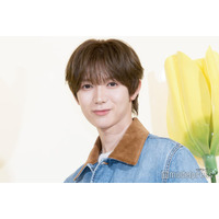 Travis Japan七五三掛龍也、ときめく瞬間はライブ「とても幸せな気持ちになります」デニムセットアップ着こなす【MARNI PLAYFUL BLOOM POP UP レセプション】