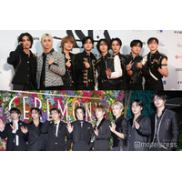 Stray Kidsメンバー、人気バンドの韓国公演に豪華差し入れ ATEEZメンバーらも観覧で集合ショット公開