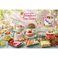 ヒルトン東京ベイで妖精の遊び心を表現した苺ビュッフェ、約35種のスイーツ＆セイボリーが食べ放題