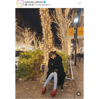 「デートしたい」大塚愛、笑顔を見せたイルミネーション満喫SHOTに反響「天使いる」