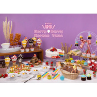 広島で韓国スイーツブッフェ、虹色ケーキや出来立て苺飴など人気のスイーツ勢揃い