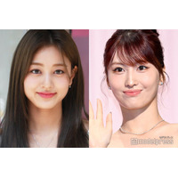 TWICEジヒョ＆モモ、へそ出しタイト衣装で抜群スタイル披露「女神」「異次元の可愛さ」の声