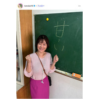元NHK沖縄キャスター・竹中知華アナ、美脚際立つショーパン姿に絶賛の声「着こなせるのすごい」「眩しい」