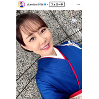 丘みどり、肩出しドレスで胸元披露「ラインが綺麗」「大人の色気がすごい」と反響