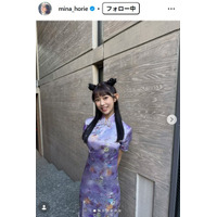 “日本一強いアナ”堀江聖夏、チャイナ服から印象ガラリ ノースリーブショットに反響続々「大人っぽい」「可愛すぎる」