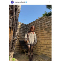 めるる、ほっそり美脚が際立つショーパンコーデに絶賛の声「綺麗すぎる」「大人っぽい」