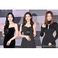 MISAMO、3人揃って原宿登場 日本初アルバム制作への思い明かす「たくさんのコンセプトを」【MISAMO 1st Listening Party「PLAY」】