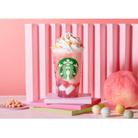 スタバ新作「ひなまつり フラペチーノ ショートサイズ」あられが華やか、家族みんなで飲みたい一杯