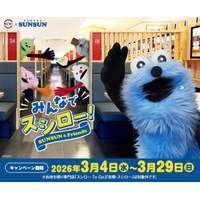 スシロー×「パペットスンスン」コラボ再び 指人形マスコット・湯呑み2種セット…限定グッズ登場