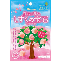 【セブン限定】白桃シロップの濃密な味＆もっちり食感「しずくの宝石グミ芳潤白桃味」新パッケージで登場