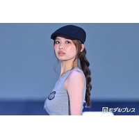 元日向坂46濱岸ひより、ノースリーブでヘルシー肌見せ クールな姿に「爆イケすぎ」「雰囲気違くてびっくり」の声【ガルアワ2026SS】