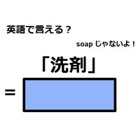 英語で「洗剤」は何て言う？