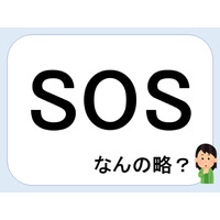 SOSって何の略だか言える？意外に知らない！【GWスペシャル略語クイズ】