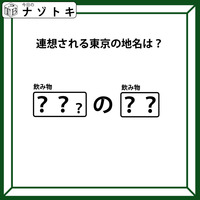 クイズです！「連想される東京の地名は？」空欄にはそれぞれ飲み物が入ります【難易度LV.３・中辛】