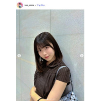 「今日好き」表すみれ、キャミワンピ姿で江ノ島満喫「水色が似合ってて爽やか」「透明感すごい」と反響