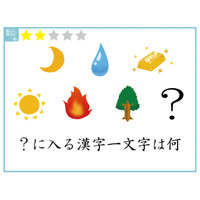 【クイズ】漢字1文字、何が入る？意外に解けないイラストクイズ