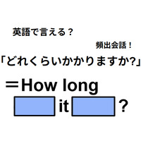 英語で「どのくらいかかりますか？」は何て言う？