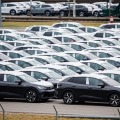 ドイツ自動車大手フォルクスワーゲンのEV＝1月27日、ドイツ・ツビッカウ（ゲッティ＝共同）