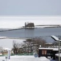 北海道網走市に接岸した流氷＝3日午前（網走地方気象台提供）