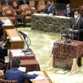 衆院議運委で、「まん延防止等重点措置」の適用について報告する山際経済再生相＝3日午後