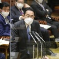 参院予算委で答弁する岸田首相＝28日午前