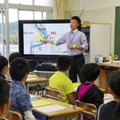 2018年9月、栃木県那須町の町立東陽小で行われた防災教育のモデル授業（同町教育委員会提供）
