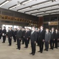 警視庁の組織犯罪対策部再編に伴う発足式に臨む幹部ら＝1日午後、警視庁