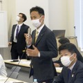 ウクライナ避難民支援に関する公明党の会合であいさつする谷合正明参院幹事長＝15日午後、国会
