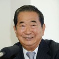 2015年4月、旭日大綬章受章が決まり喜びを語る元東京都知事の石原慎太郎さん