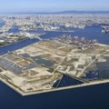 ２０１９年１１月５日撮影　　ＩＲ建設予定地の大阪湾の人工島・夢洲＝大阪市（共同通信社ヘリから）