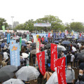 連合メーデー、3年ぶり集会 画像